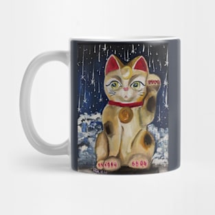 Nocturnal Maneki Neko (Lucky Cat) Mug